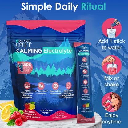Organic Uplift Calming Electrolyte Drink Mix