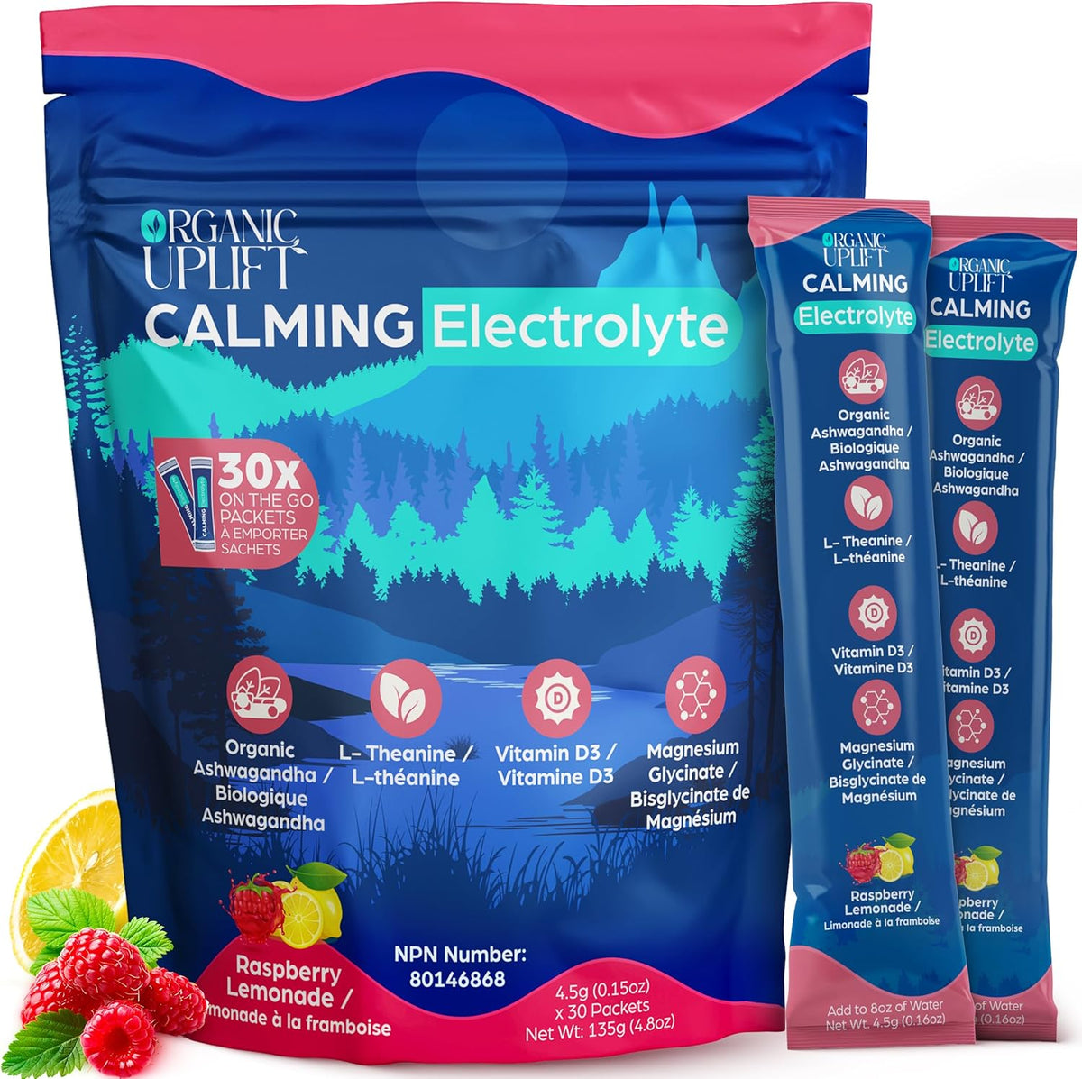 Organic Uplift Calming Electrolyte Drink Mix